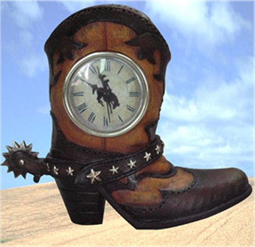 CBD31067 Boot Hill Cowboy Clock